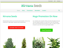 Tablet Screenshot of nirvanaseeds.com